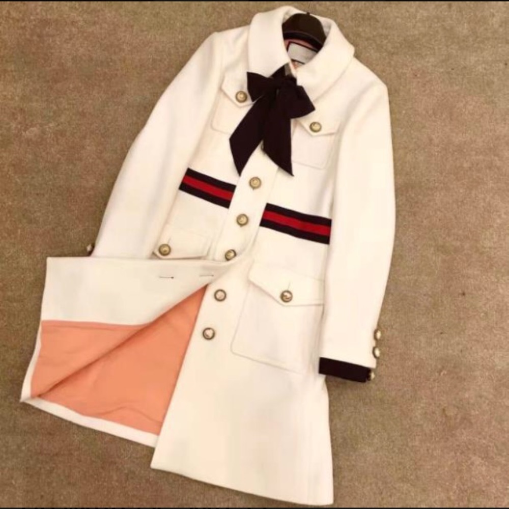 White designer coat